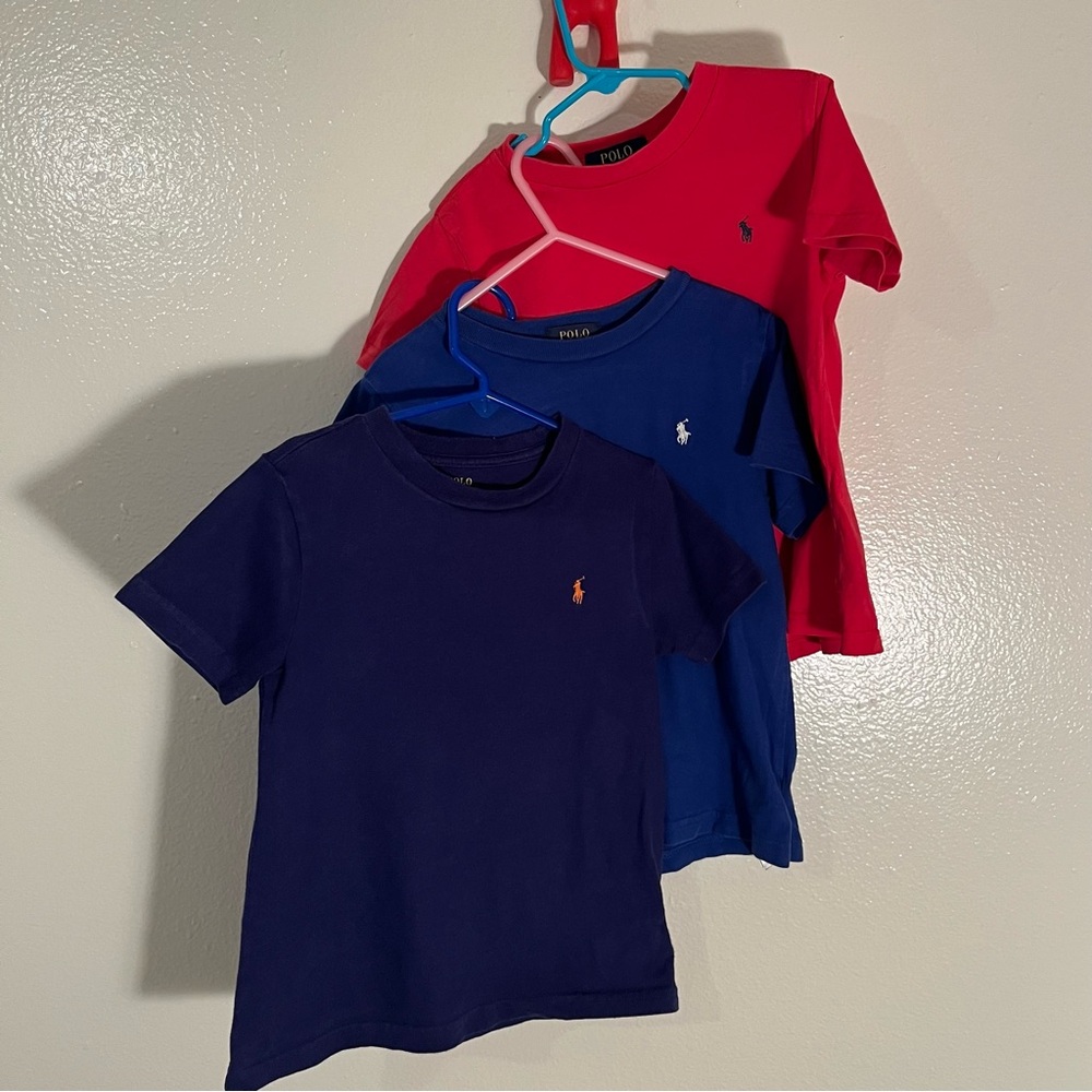 Polo by Ralph Lauren Kids' Red, Blue, and Navy Tee Bundle